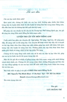 LUYỆN THI CẤP TỐC MÔN TIẾNG ANH (Dùng chung cho các bộ SGK hiện hành)